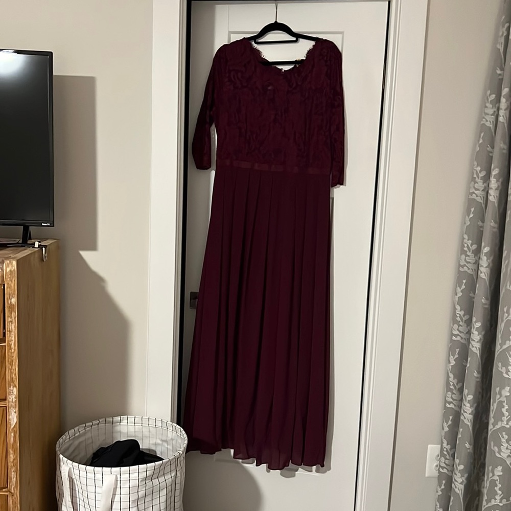 Formal floral bridesmaid dress